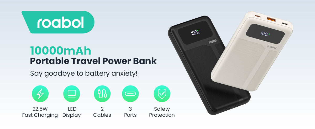 PY017 10000mAh portable travel power bank overview