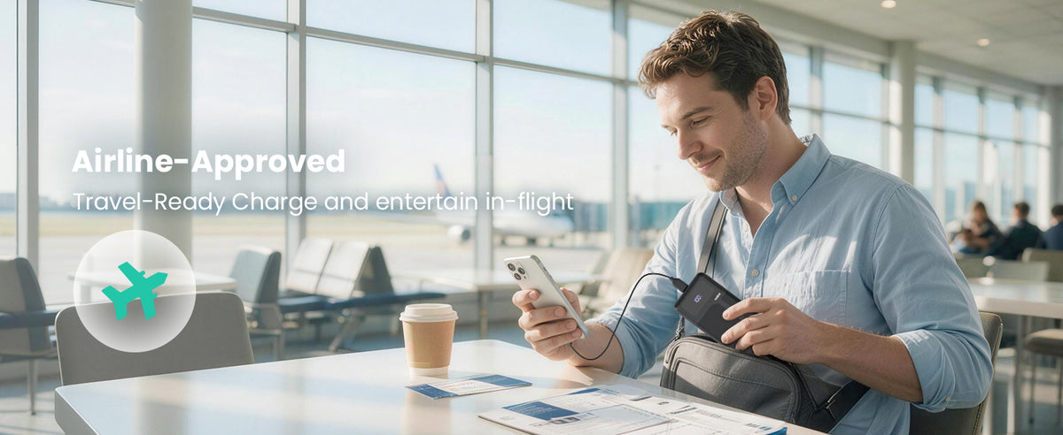 PY017 portable power bank for air travel
