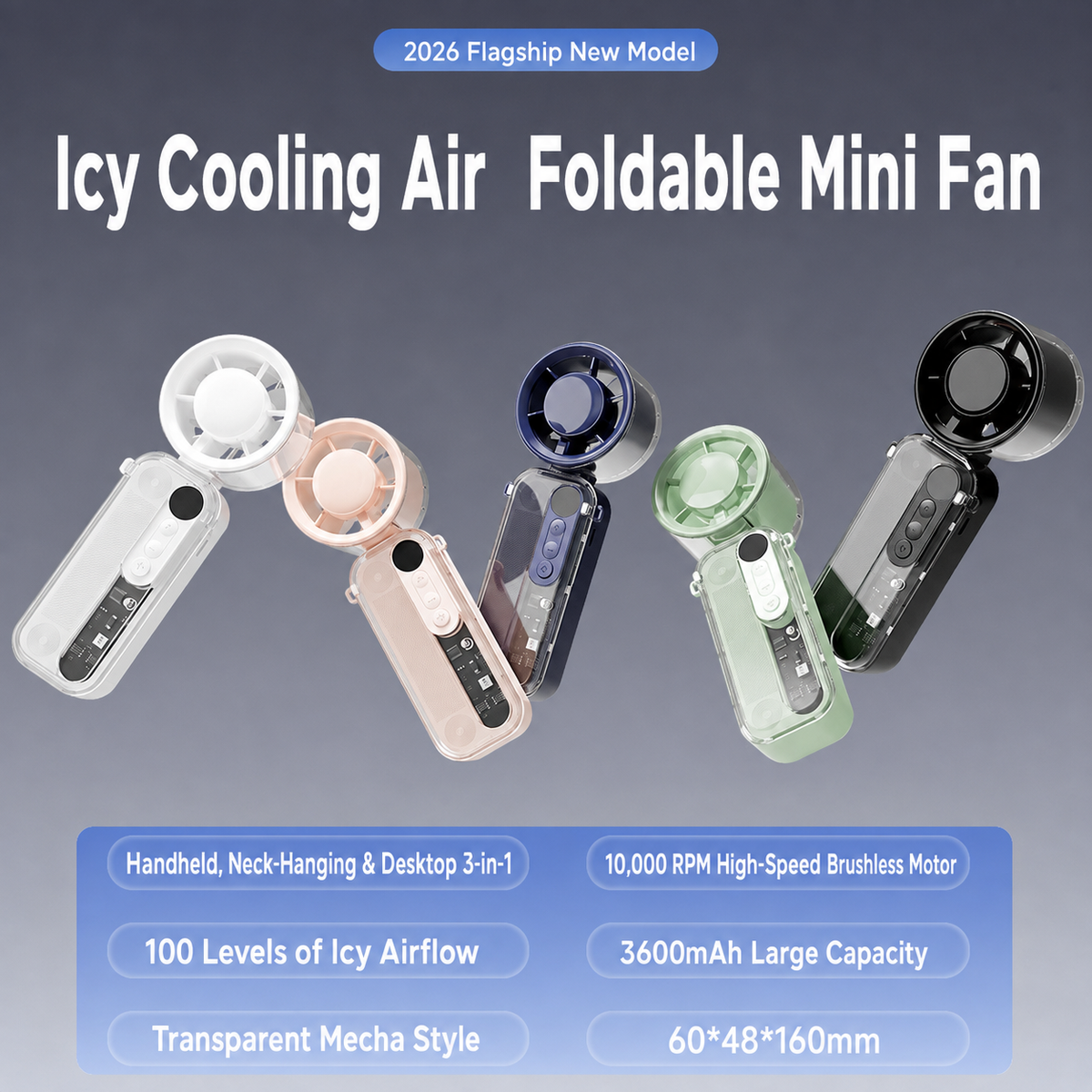 F7 fan specifications colors and digital display
