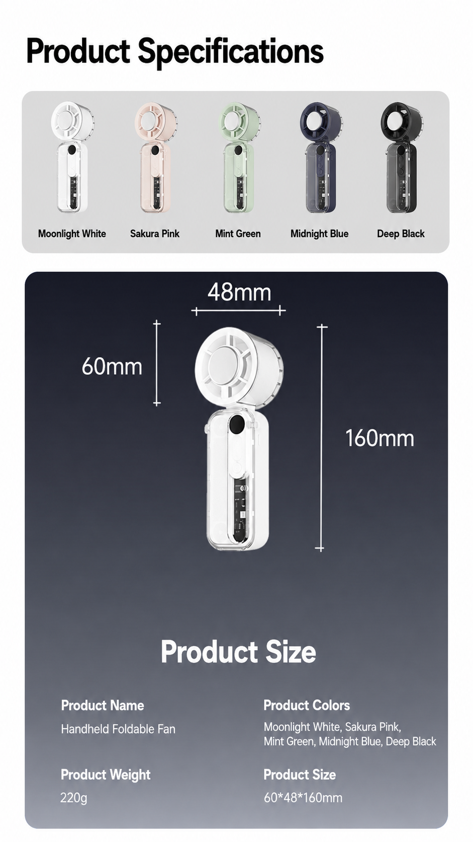 F7 folding fan and TEC cooling configuration