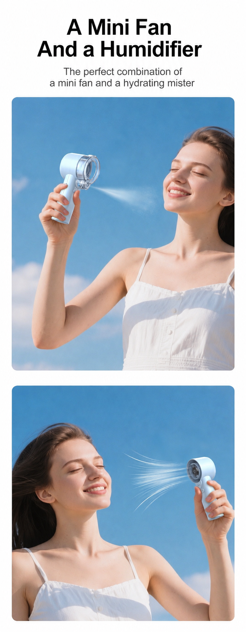F10 Mist Cooling Handheld Fan