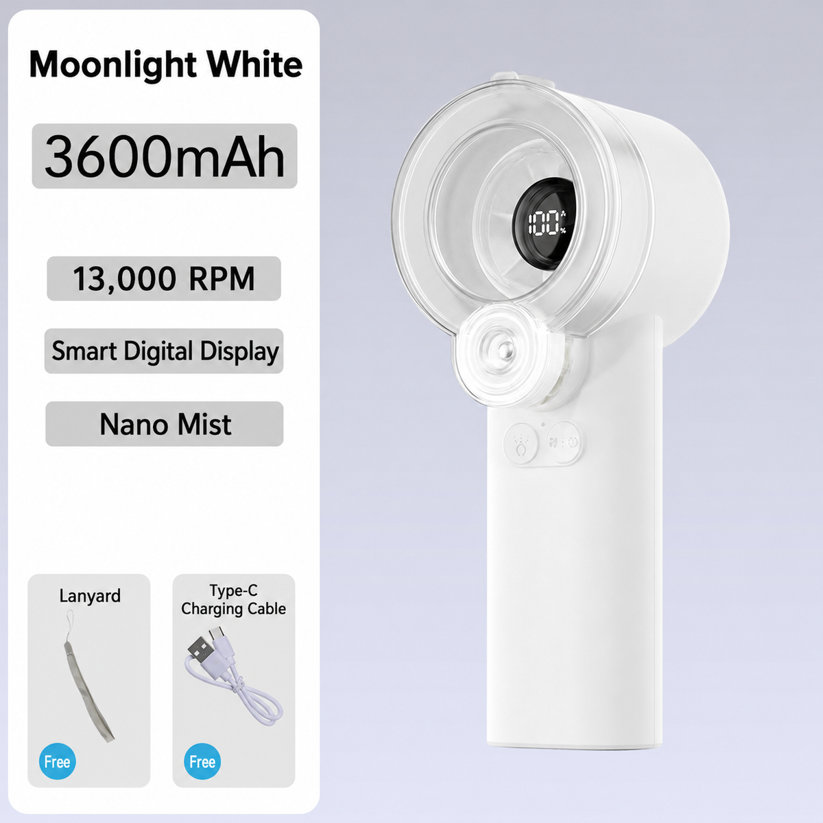 F10 Mist Cooling Handheld Fan