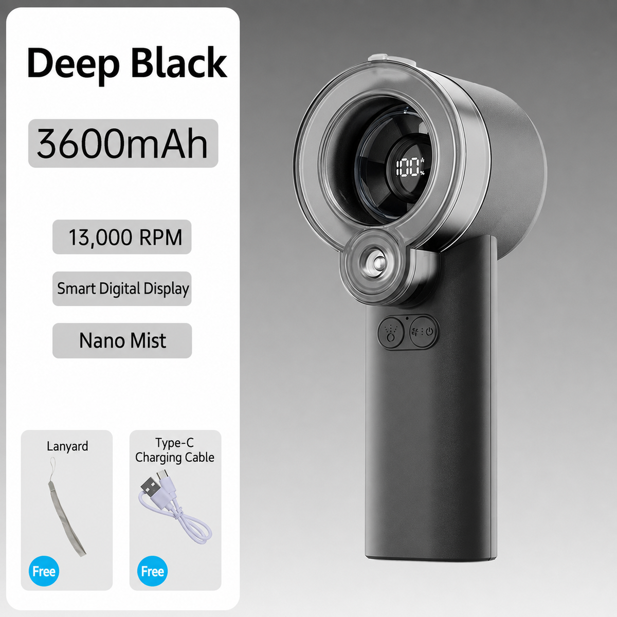 F10 Mist Cooling Handheld Fan